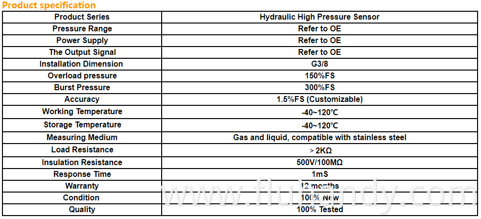 HM5508 Engineering Hydraulic Sensor